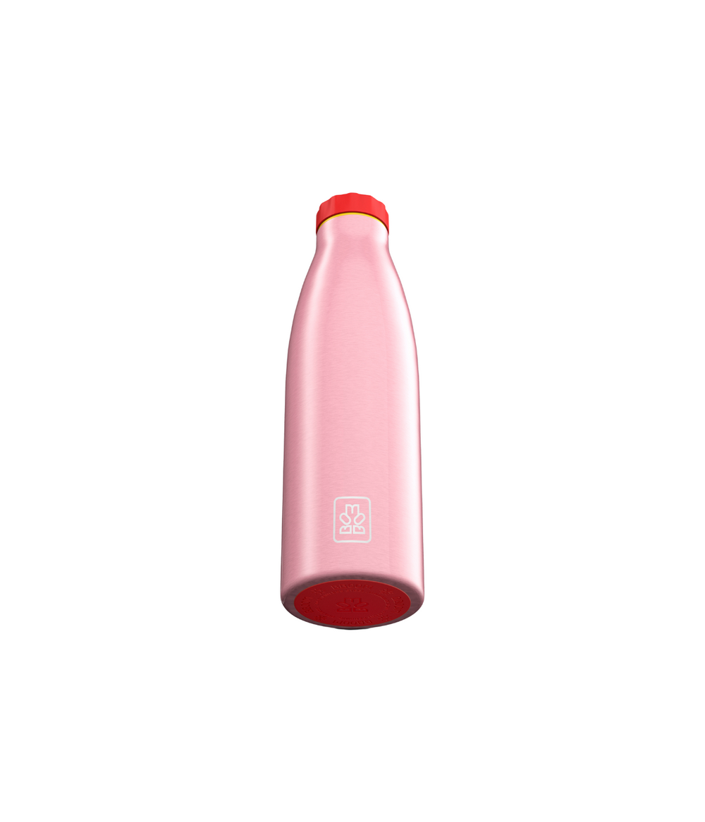 Borraccia termica BBoom da 520 ml con finitura metalizzata, rosa