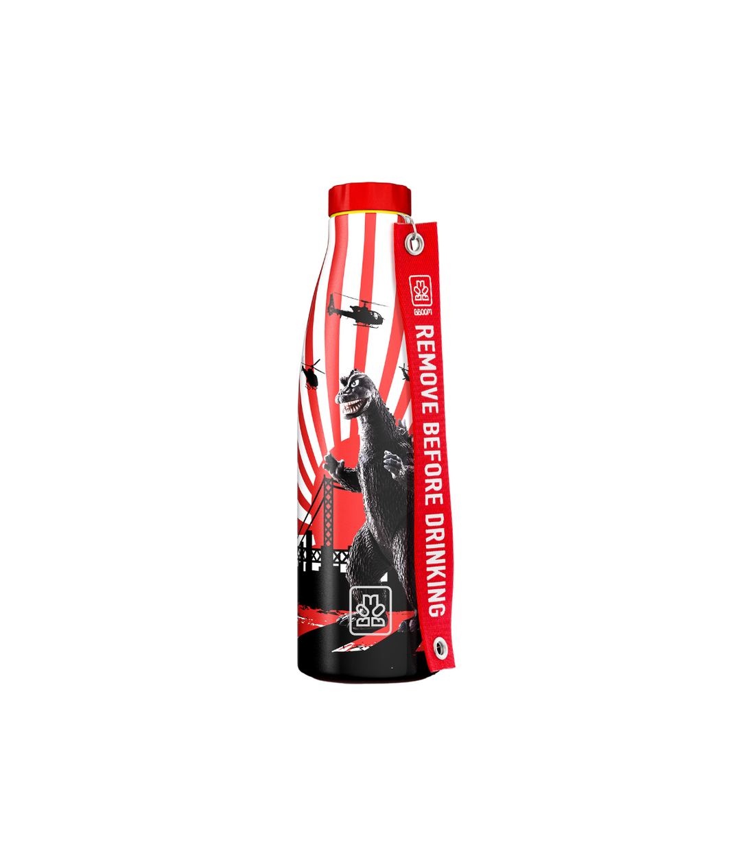 Borraccia termica BBoom Eroi da 520 ml con grafica Godzilla